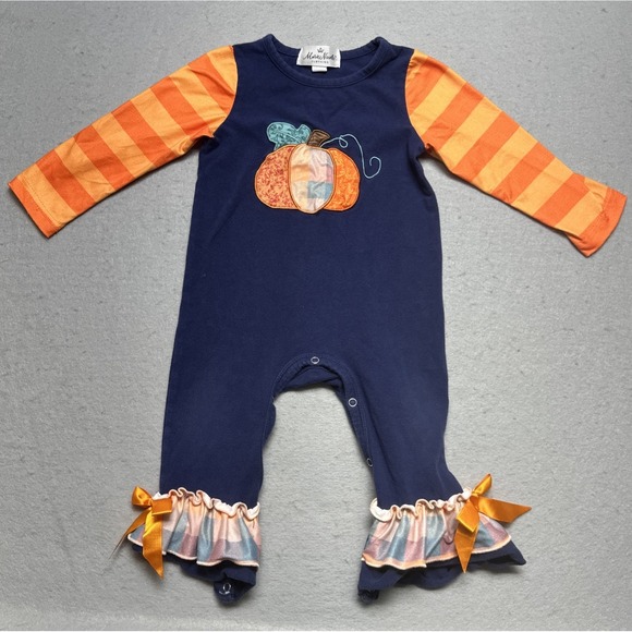 Nicole Other - Marie Nicole Baby Girl Fall Thanksgiving Ruffle Romper Jumpsuit 12-18 Month